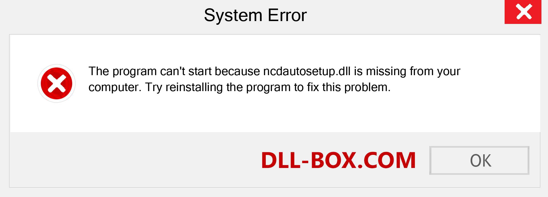 ncdautosetup.dll file is missing?. Download for Windows 7, 8, 10 - Fix  ncdautosetup dll Missing Error on Windows, photos, images